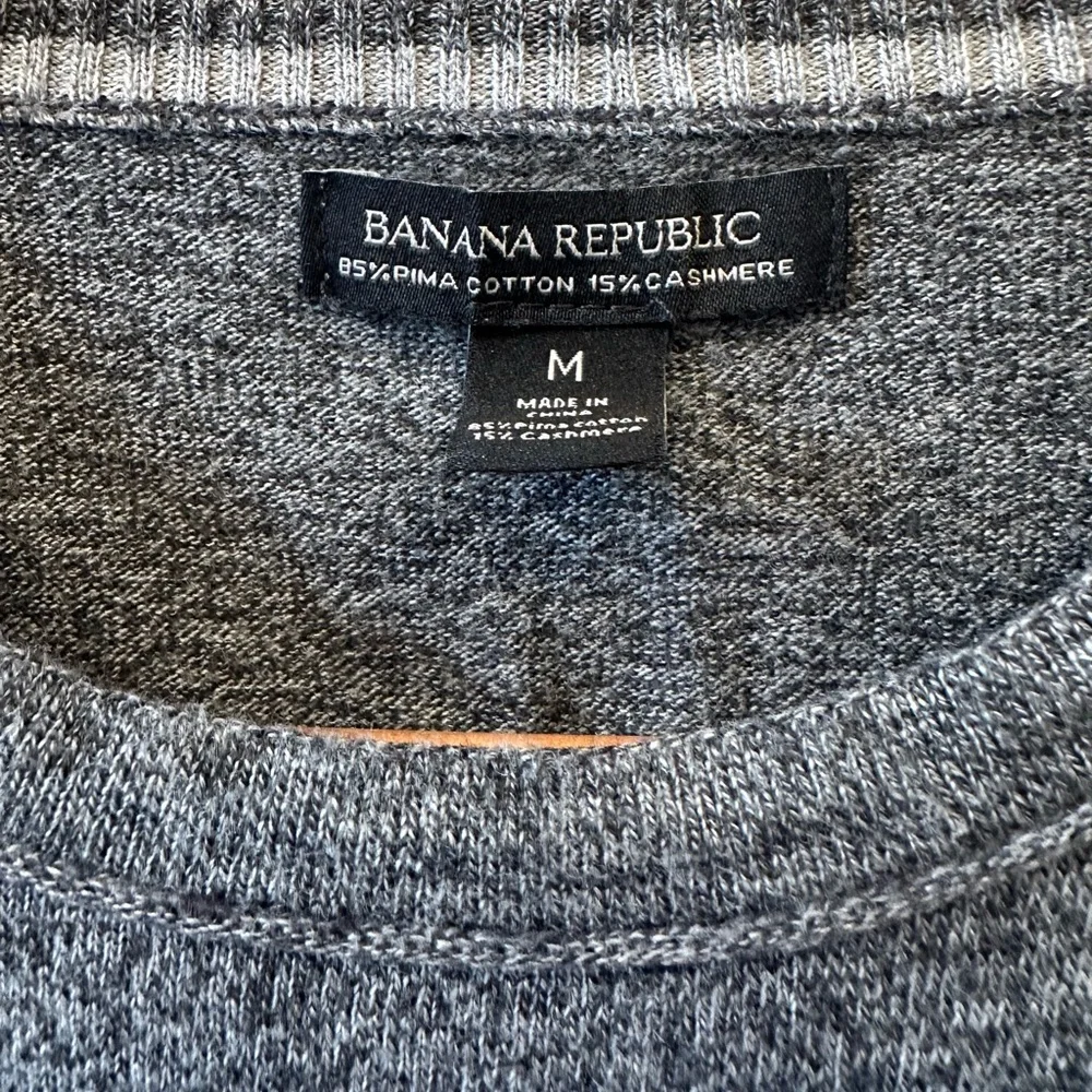 Banana Republic Pima Cotton Cashmere Sweater Crewneck Pullover Luxury Medium